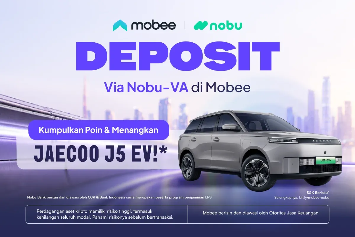 Deposit via Nobu-VA di Mobee, Kumpulkan Poin dan Menangkan Jaecoo J5 EV!*
